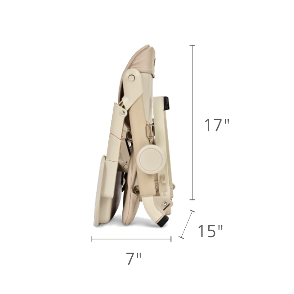 folded size of feed me booster seat