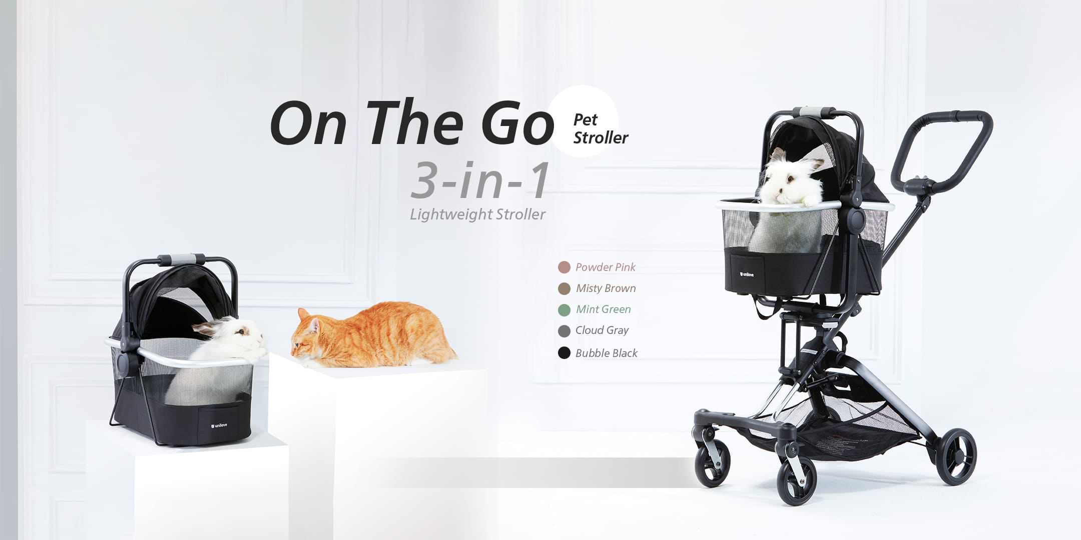 Pet stroller banner