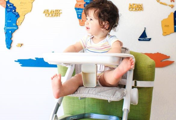 high chair on chair